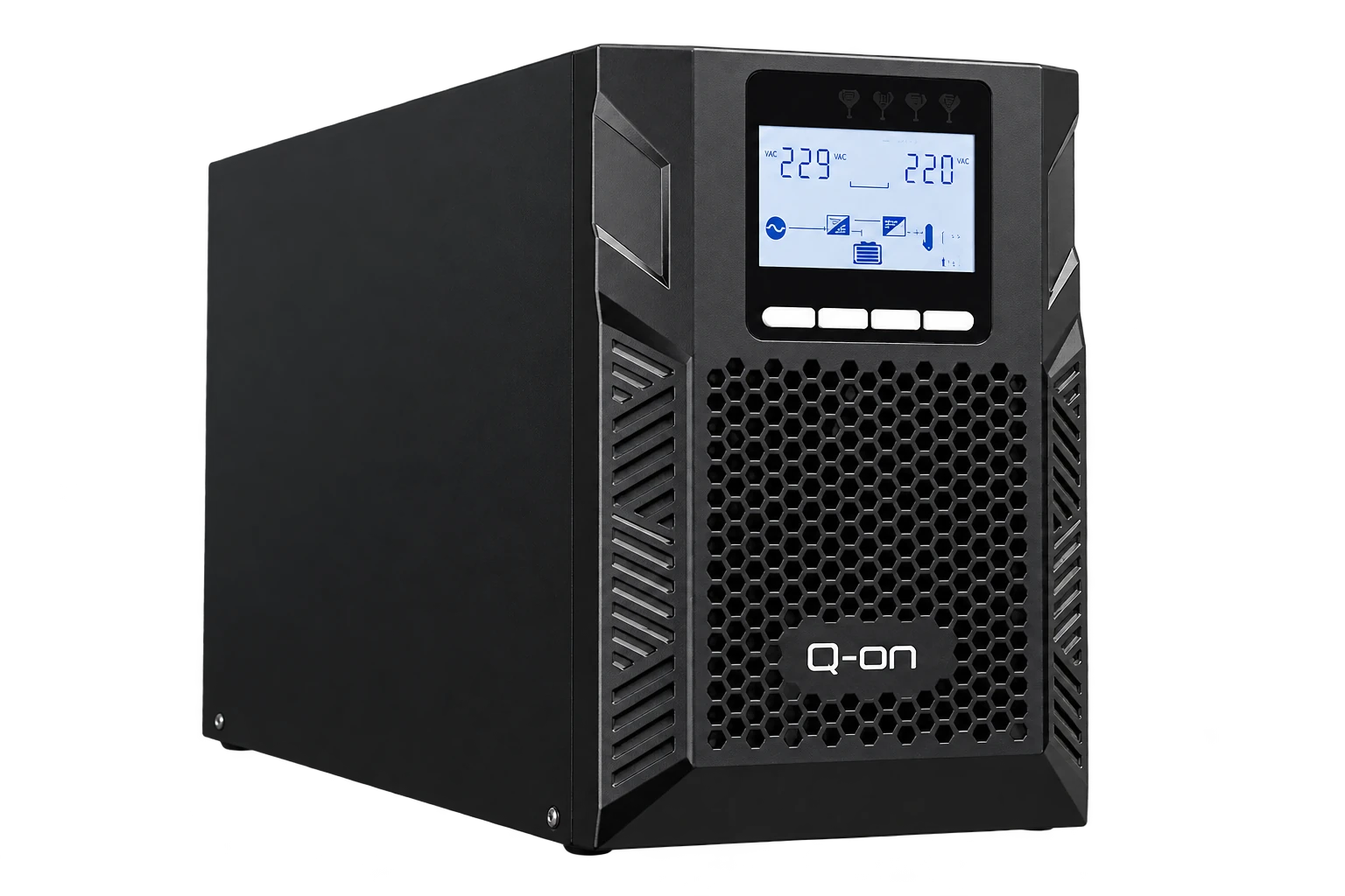 Q-on I-Series UPS, shown without external batteries
