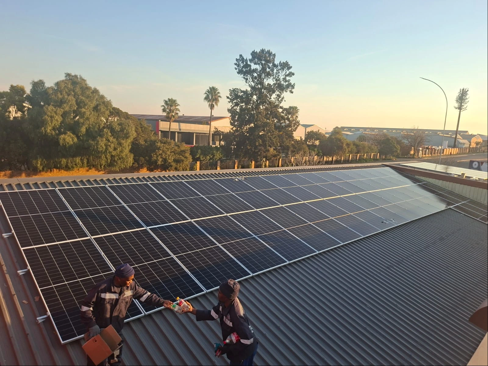 Powermode-supplied rooftop solar installation